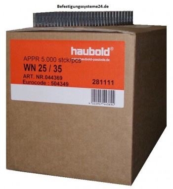 Haubold Wellennägel WN 25,0/35 mm Wellennägel
